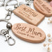 Personalised FAMILY Timber Keyring