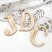 Personalised Christmas baubles / gift tags - Timber Initials