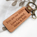 Personalised MY MESSAGE Premium Timber Keyring