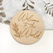 Single Baby and Pregnancy Milestone Plaques - Signature series