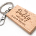 Personalised FAMILY Timber Keyring