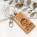 Personalised PHOTO Timber Keyring