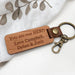 Personalised MY MESSAGE Premium Timber Keyring