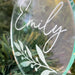 Personalised Christmas baubles - Glass-look Holly Branch