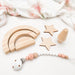 SCANDI Monogram Silicone Dummy Holder - Accessories - ONE.CHEW.THREE Boutique teething, modern accessories