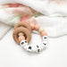 A Personalised Silicone BEEHIVE NAME Teether