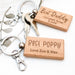 Personalised FAMILY Timber Keyring
