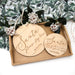 Personalised Santa 'Please Stop Here' Sign Set - Christmas Script