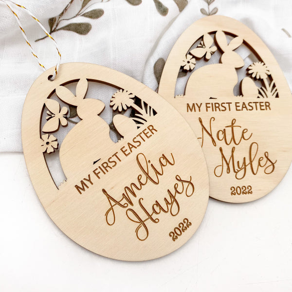 Personalised Milestone Plaque - First Easter (Easter Story cutout design)