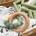 DUO Silicone and Beech Wood Teether