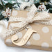 Personalised Christmas baubles / gift tags - Timber Initials