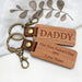 Personalised MY MESSAGE Premium Timber Keyring