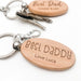 Personalised FAMILY Timber Keyring
