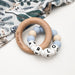 A Personalised Silicone BEEHIVE NAME Teether
