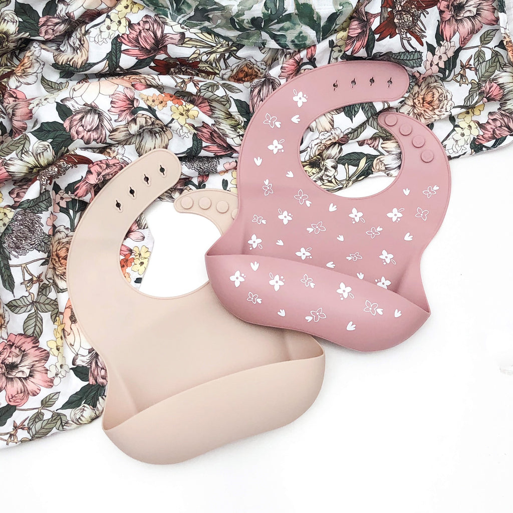Silicone Catch Bib - Twin Pack
