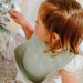 Silicone Catch Bib & Spoon Set - Christmas Foliage