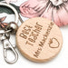 Personalised TEACHER Timber Keyring
