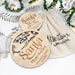 Personalised Santa 'Please Stop Here' Sign Set - A Christmas Story