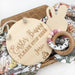 Personalised Easter Bunny Sign and Paw Print Stencil Set
