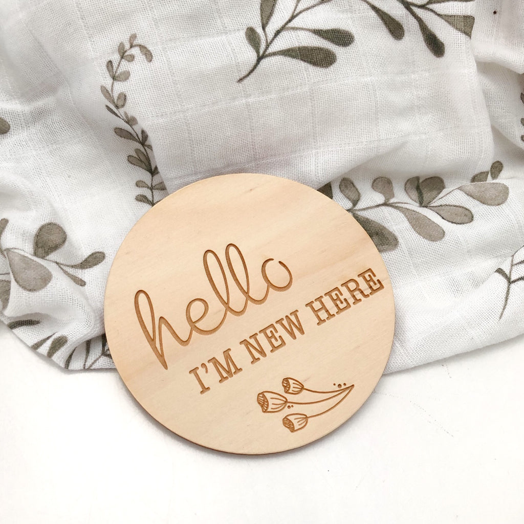 Single Baby and Pregnancy Milestone Plaques - Designer series