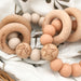 SUMMER Silicone and Beech Wood Rattle Teether