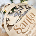 Personalised Santa 'Please Stop Here' Sign Set - A Christmas Story