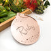 Personalised Christmas baubles - Mirror -  - ONE.CHEW.THREE Boutique teething, modern accessories