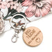 Personalised TEACHER Timber Keyring