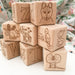 Personalised Wooden Baby Blocks - Australiana Edition