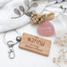 Personalised FAMILY Timber Keyring