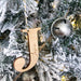 Personalised Christmas baubles / gift tags - Timber Initials