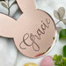 Personalised Easter Basket Bunny Tag - Mirror