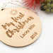 Personalised Christmas bauble - My First Christmas -  - ONE.CHEW.THREE Boutique teething, modern accessories