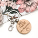 Personalised TEACHER Timber Keyring