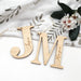 Personalised Christmas baubles / gift tags - Timber Initials
