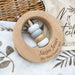 Premium Beech Wood Rattle Teether - My First Easter