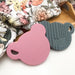 Personalised First Christmas BEAR Silicone Teething Disc - Teethers - ONE.CHEW.THREE Boutique teething, modern accessories