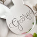 Personalised Easter Basket Bunny Tag - Mirror