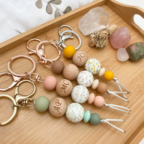 SPRING BLOOM Premium Silicone Keyring / Nappy Bag Charm