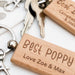 Personalised FAMILY Timber Keyring