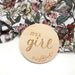 Gender Reveal Baby Milestone Discs