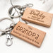 Personalised FAMILY Timber Keyring
