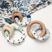 A Personalised Silicone BEEHIVE NAME Teether