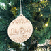 Personalised Christmas baubles - Timber -  - ONE.CHEW.THREE Boutique teething, modern accessories