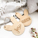 Personalised Easter Basket Bunny Tag - Timber