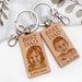 Personalised PHOTO Timber Keyring