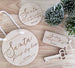 Personalised Santa 'Please Stop Here' Sign Set - Christmas Script