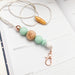 MONOGRAM Teacher Silicone Lanyard - Necklaces - ONE.CHEW.THREE Boutique teething, modern accessories