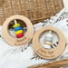 Premium Beech Wood Rattle Teether - My First Easter