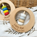 Premium Beech Wood Rattle Teether - My First Easter